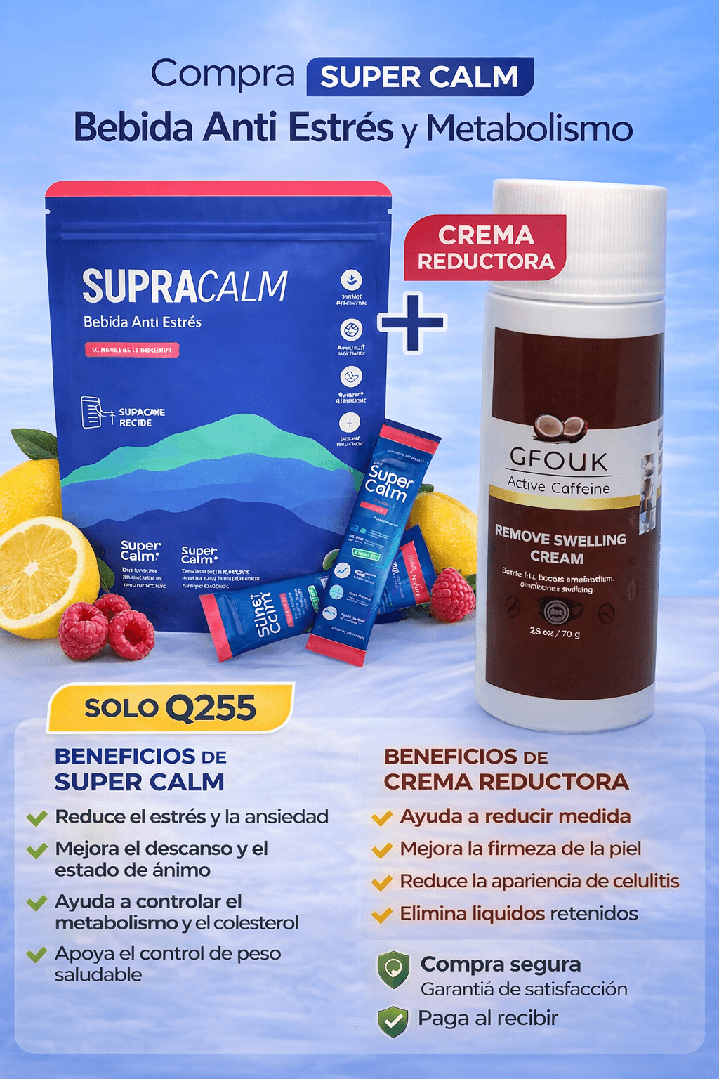 Super Calm + Gratis: Crema Reductora