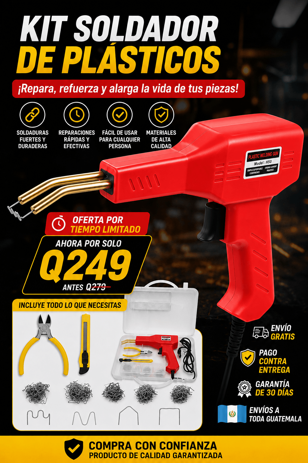 Soldador de plastico