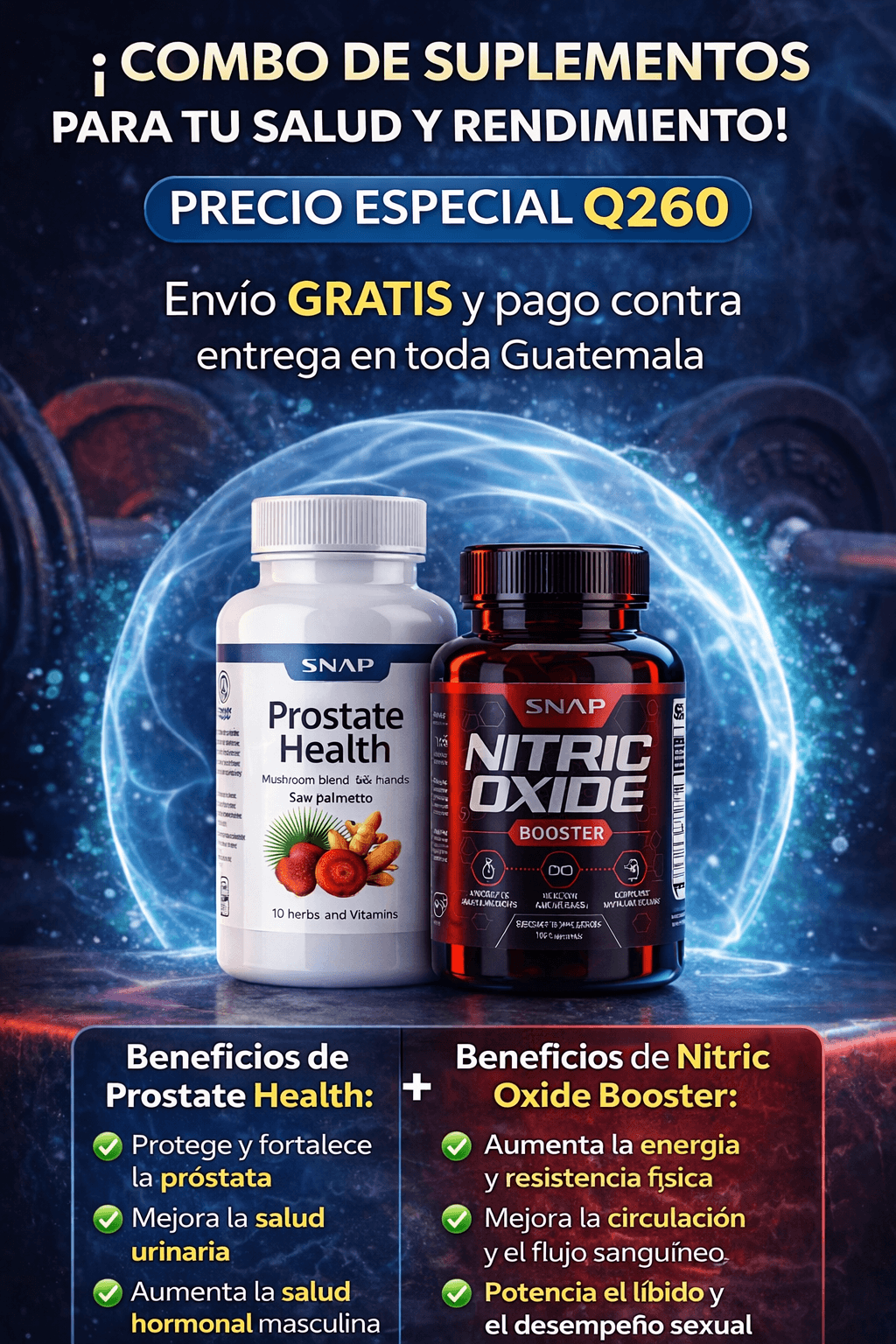 Combo: Prosta Salud + Oxido Nitrico