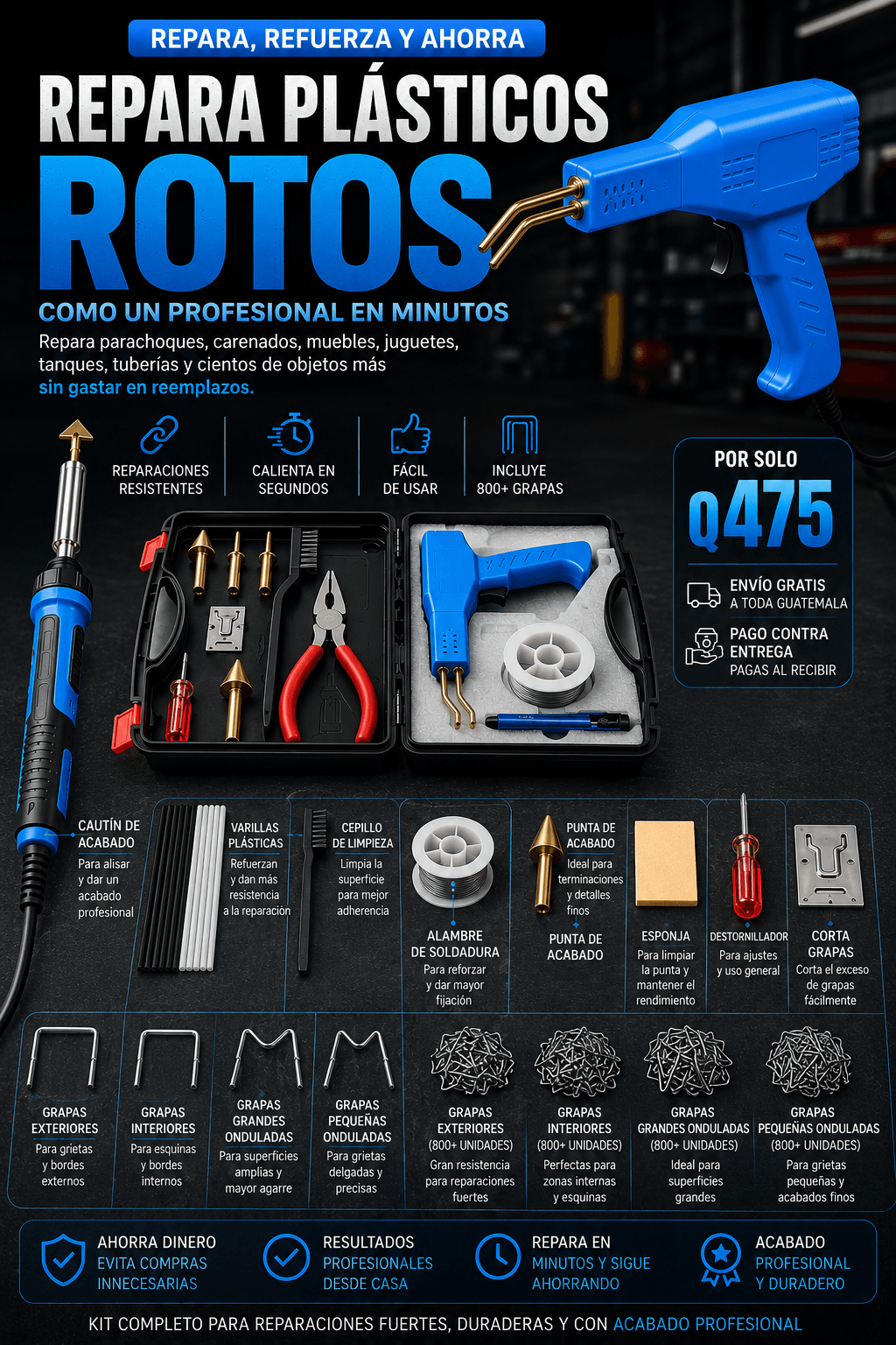 Kit Repara Plasticos