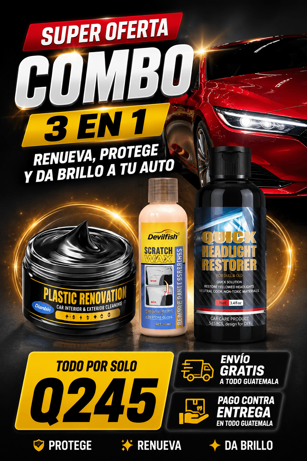 Combo 3x1: Renueva tu auto