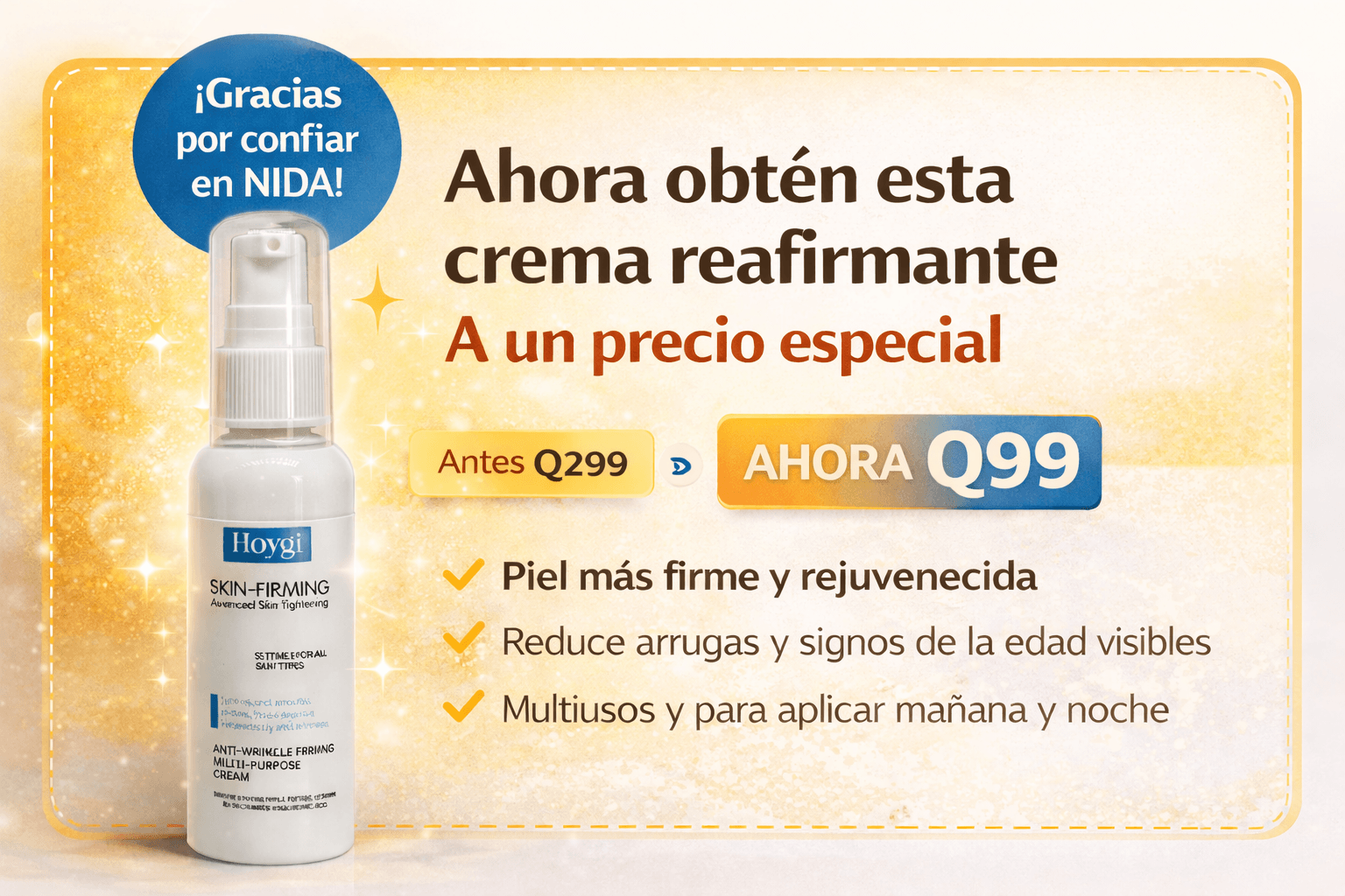 Crema Reafirmante Hoygi