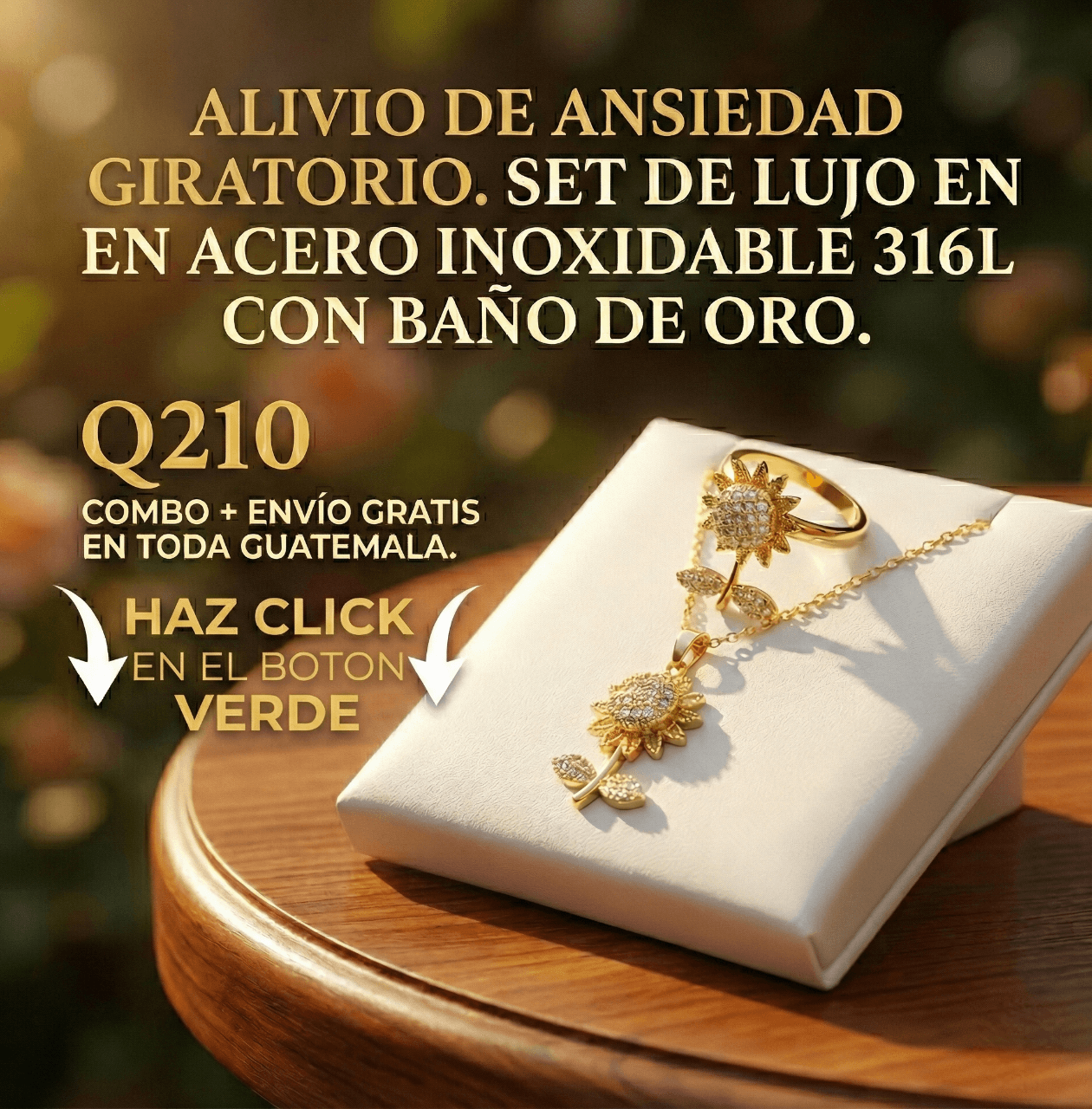 Combo Giratorio- Anillo + Collar